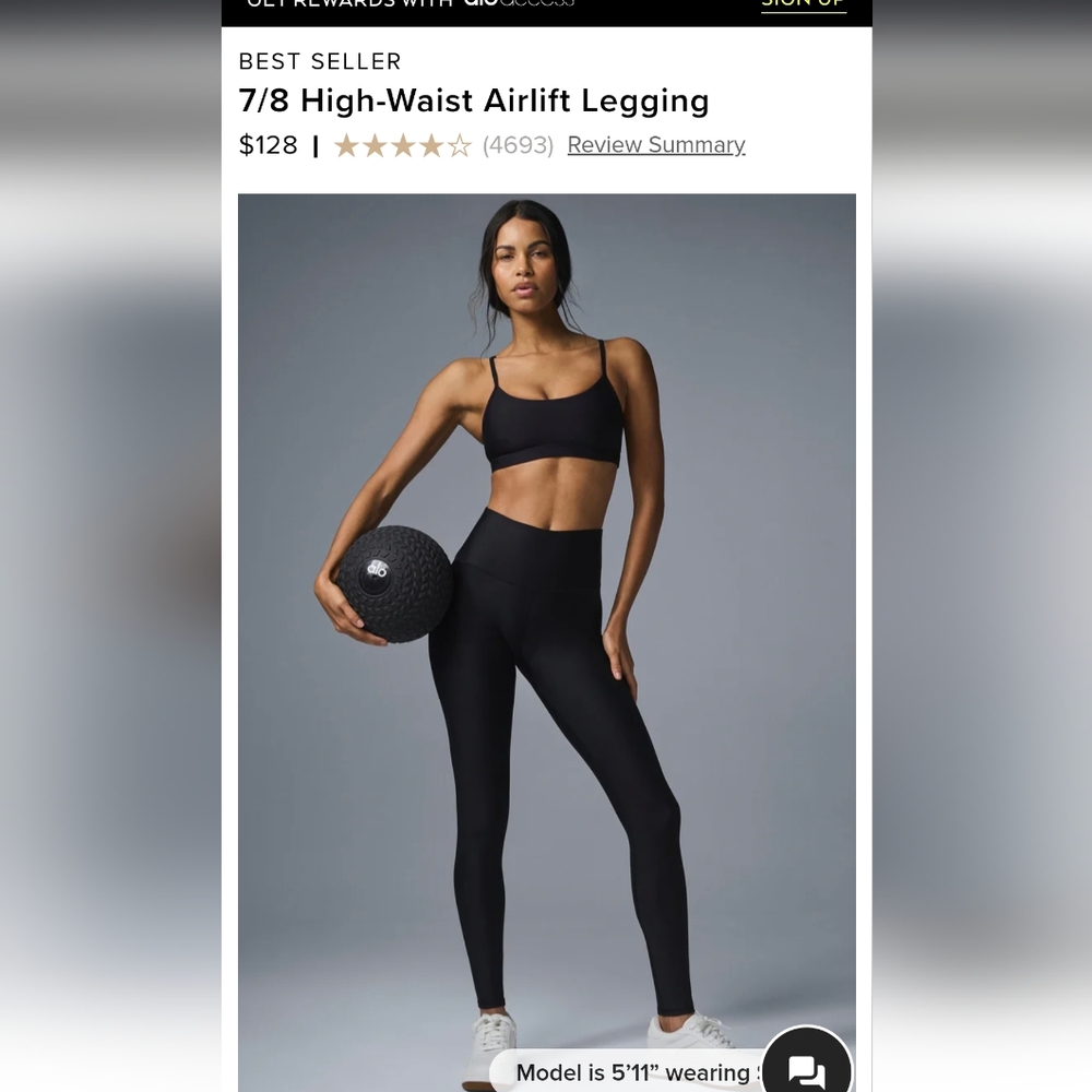 Alo Yoga 7/8 High-Waist Airlift Legging